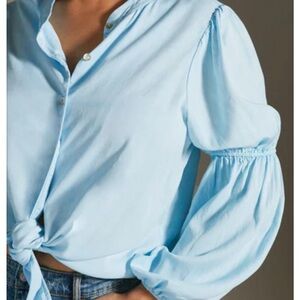 Amadi Puff Sleeve Tie Blouse